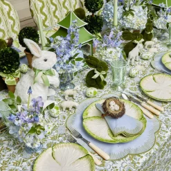 Mrs. Alice Napkins|Alathea Blue & Green Linen Napkins (Set Of 4)