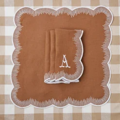 Mrs. Alice Napkins|Alathea Caramel Linen Napkins (Set Of 4)