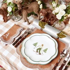 Mrs. Alice Table Linen Sets|Alathea Caramel Linen Placemats & Napkins (Set Of 4)