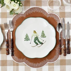 Mrs. Alice Placemats|Alathea Caramel Linen Placemats (Set Of 4)