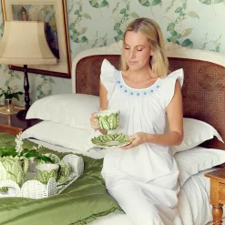 Women Mrs. Alice Alice Nightdresses|Alice Blue Sleeveless Nightdress