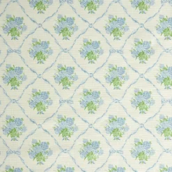 Mrs. Alice Serena Fresson Fabrics|Alice's Bouquet Fabric (Blue)