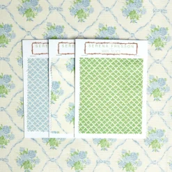 Mrs. Alice Serena Fresson Fabrics|Alice's Bouquet Fabric (Blue)
