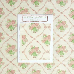 Mrs. Alice Serena Fresson Fabrics|Alice's Bouquet Fabric (Pink)