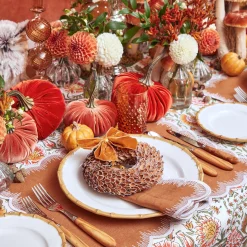 Mrs. Alice Glasses|Amber Hobnail Glasses (Set Of 6)