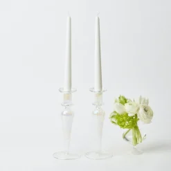 Mrs. Alice Candle Holders|Amelie Clear Candle Holders (Pair)