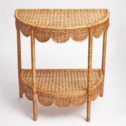 Mrs. Alice Rattan Furniture|Annabelle Rattan Side Table