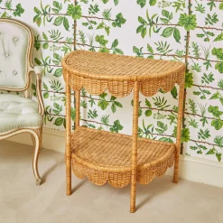 Mrs. Alice Rattan Furniture|Annabelle Rattan Side Table