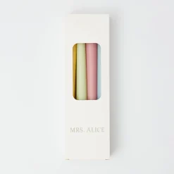Mrs. Alice Candles|Assorted Pastel Candles (Set Of 8)