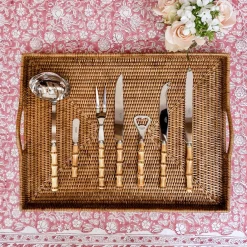 Mrs. Alice Serving Cutlery|Bamboo Carving Set