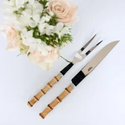 Mrs. Alice Serving Cutlery|Bamboo Carving Set