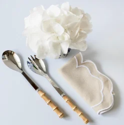 Mrs. Alice Serving Cutlery|Bamboo Salad Servers