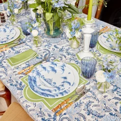 Mrs. Alice Tablecloths|Beatrice Blue Tablecloth