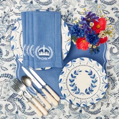 Mrs. Alice Tablecloths|Beatrice Blue Tablecloth
