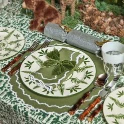Mrs. Alice Napkins|Beatrice Forest Green Napkins (Set Of 4)