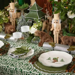 Mrs. Alice Napkins|Beatrice Forest Green Napkins (Set Of 4)