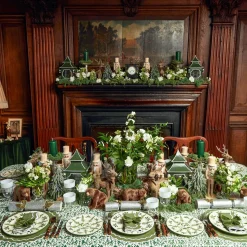 Mrs. Alice Napkins|Beatrice Forest Green Napkins (Set Of 4)