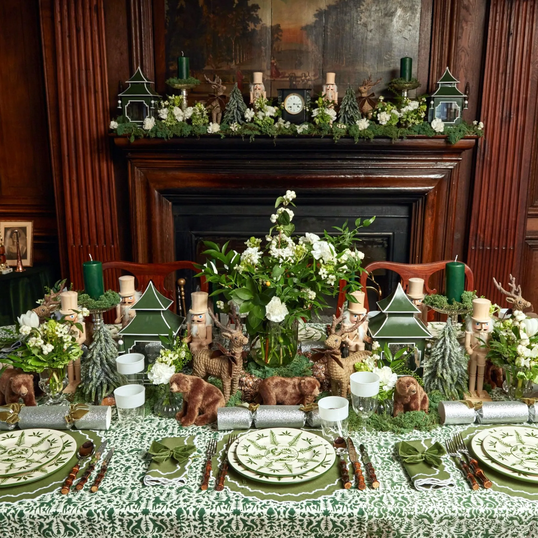 Mrs. Alice Napkins|Beatrice Forest Green Napkins (Set Of 4)