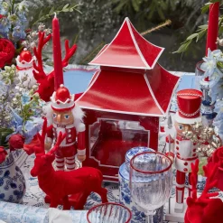 Mrs. Alice Pagodas & Lanterns|Berry Red Pagoda Lantern