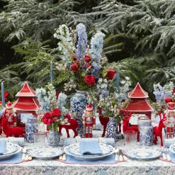 Mrs. Alice Candle Holders|Berry Red Pagoda Lantern