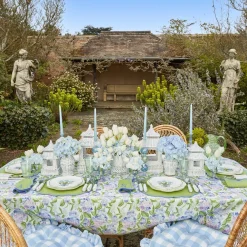 Mrs. Alice Candle Holders|Blue & Green Camille Candle Holder (Pair)