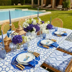 Mrs. Alice Table Linen Sets|Blue Bamboo & Gabrielle Linen Set