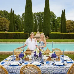 Mrs. Alice Table Linen Sets|Blue Bamboo & Gabrielle Linen Set