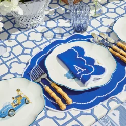 Mrs. Alice Table Linen Sets|Blue Bamboo & Gabrielle Linen Set