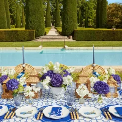 Mrs. Alice Table Linen Sets|Blue Bamboo & Gabrielle Linen Set