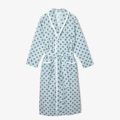 Mrs. Alice Aprons & Robes|Blue Bouquet Dressing Gown