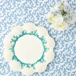 Mrs. Alice Dinner Plates|Blue Coral Dinner Plate