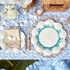 Mrs. Alice Dinner Plates|Blue Coral Dinner Plate