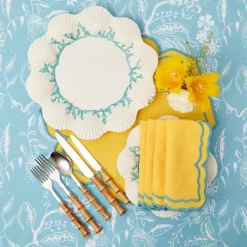 Mrs. Alice Dinner Plates|Blue Coral Dinner Plate