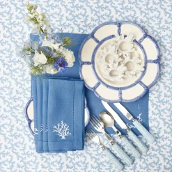 Mrs. Alice Tablecloths|Blue Coral Tablecloth