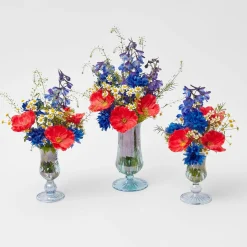 Mrs. Alice Vases|Blue Fluted Vase Set