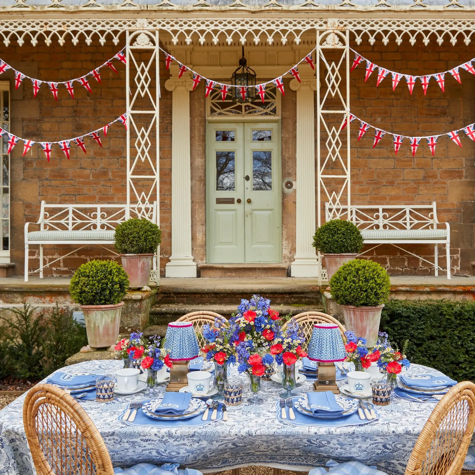 Mrs. Alice Vases|Blue Fluted Vase Set