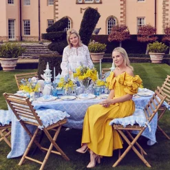 Mrs. Alice Tablecloths|Blue Garland Tablecloth