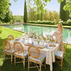 Mrs. Alice Pagodas & Lanterns|Blue Glass Lantern Tea Light Holder Set