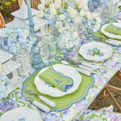 Mrs. Alice Tablecloths|Blue Hydrangea Tablecloth