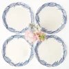 Mrs. Alice Crockery Sets|Blue Lily Of The Valley Dinner Plates (Set Of 4)