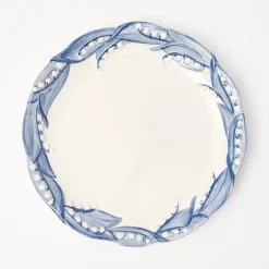 Mrs. Alice Dinner Plates|Blue Lily Of The Valley Dinner Plates (Set Of 4)
