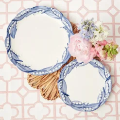 Mrs. Alice Starter Plates|Blue Lily Of The Valley Dinner & Starter Plates (Set Of 8)