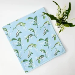 Mrs. Alice Tablecloths|Blue Lily Of The Valley Tablecloth