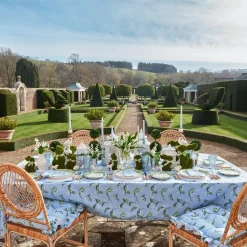 Mrs. Alice Tablecloths|Blue Lily Of The Valley Tablecloth