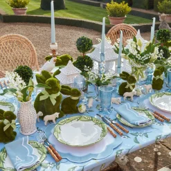Mrs. Alice Tablecloths|Blue Lily Of The Valley Tablecloth