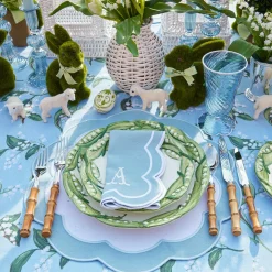 Mrs. Alice Tablecloths|Blue Lily Of The Valley Tablecloth