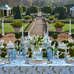 Mrs. Alice Tablecloths|Blue Lily Of The Valley Tablecloth