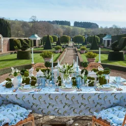 Mrs. Alice Tablecloths|Blue Lily Of The Valley Tablecloth