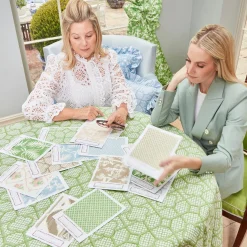 Mrs. Alice Serena Fresson Fabrics|Blue Lotus Flower Fabric