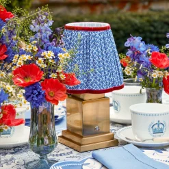 Mrs. Alice Lamps & Lighting|Blue Lotus Lampshade